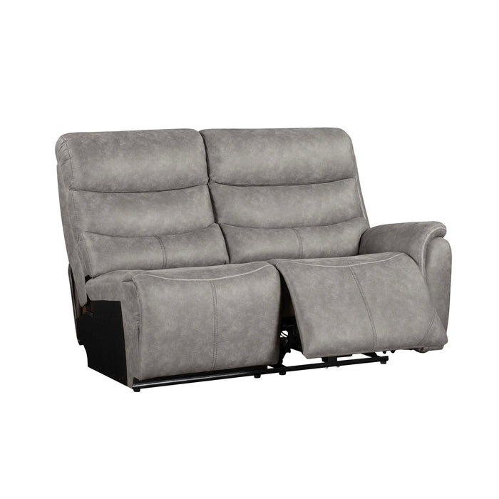 Kamari - RAF Loveseat With One Power Headrest & Footrest - Gray