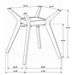 Flynn - 5 Piece Counter Height Dining Set Furniture Max