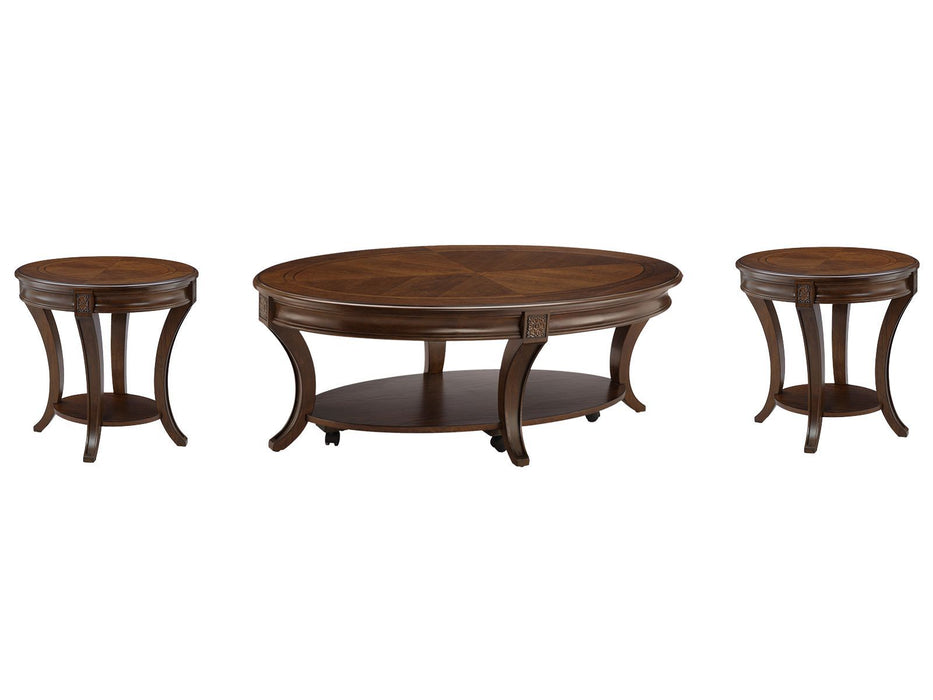 Winslet - Round Caster Cocktail Table Set Magnussen Furniture