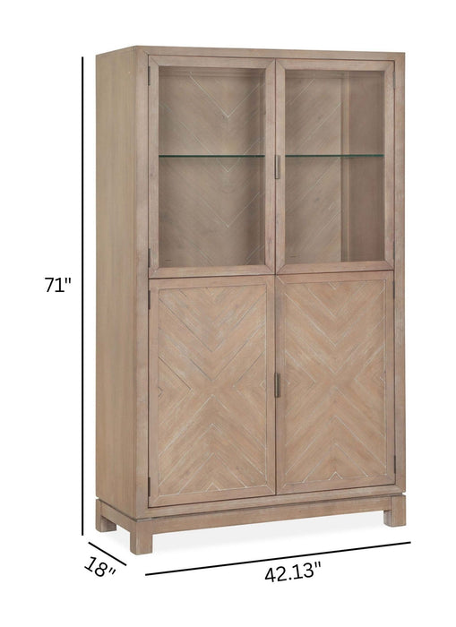 Ainsley - Display Cabinet - Cerused Khaki Magnussen Furniture