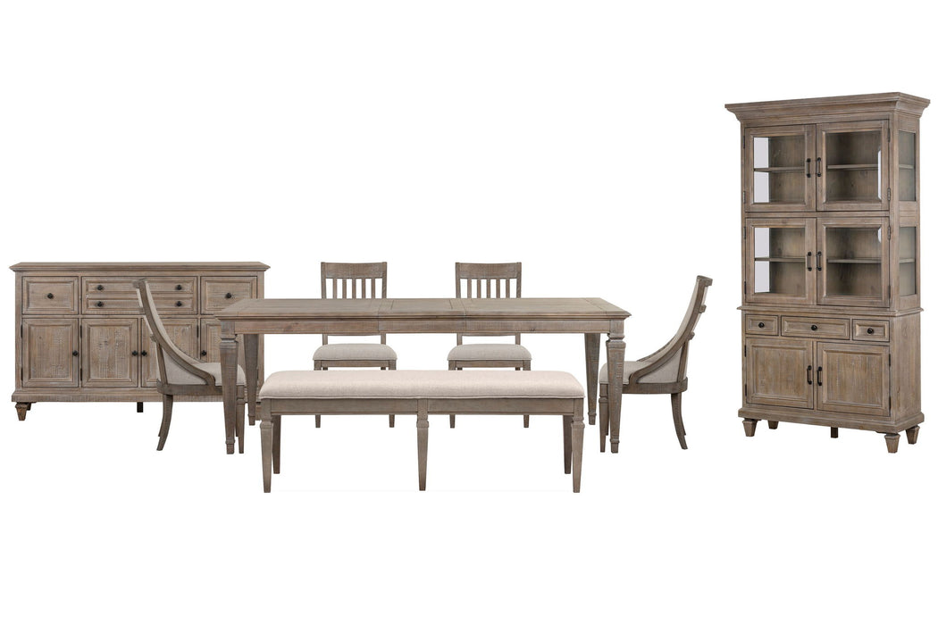 Lancaster - 8 Piece Extendable Rectangular Dining Table Set Magnussen Furniture