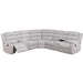 Manual Motion Reclining Loveseat 3 Piece Sectional Set With Console Storage And Cup Holders Home Essentials