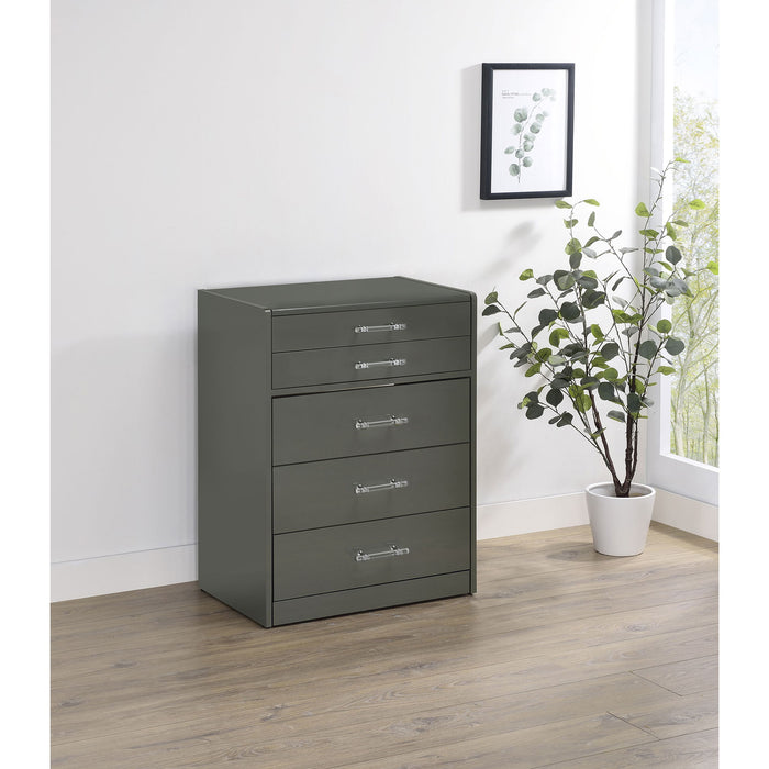 Ayuba - 3 Drawer Makeup Vanity Table With Mirror And Stool Furniture Max