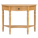 Half Moon Console Table With Drawer & Shelf Hearth and Haven