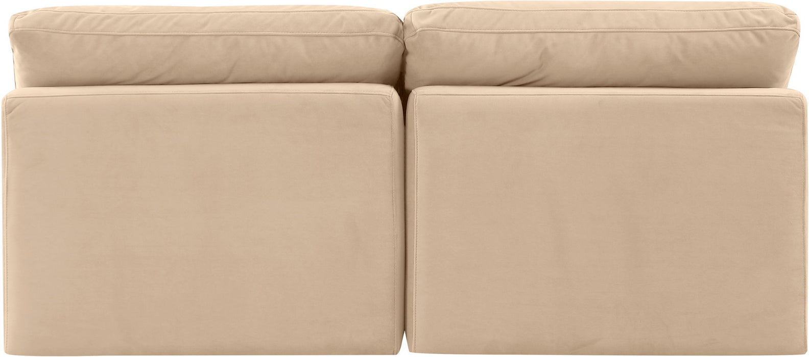 Indulge - Velvet 2 Seat Modular Armless Sofa Meridian Furniture