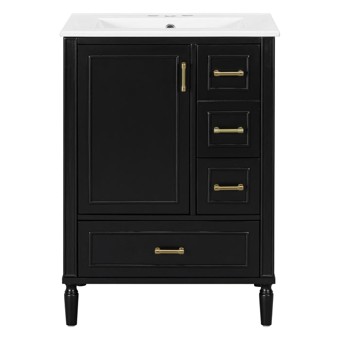 Traditional Bathroom Vanity Set With Soft Close Doors