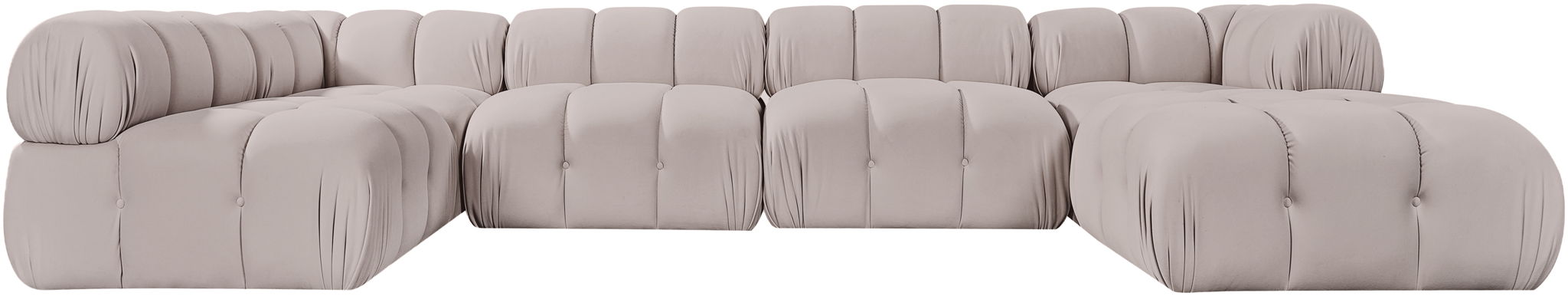 Orin - 6 Piece Modular Sectional (3 Modular Chairs, 2 Corner Chairs & Ottoman) Meridian Furniture