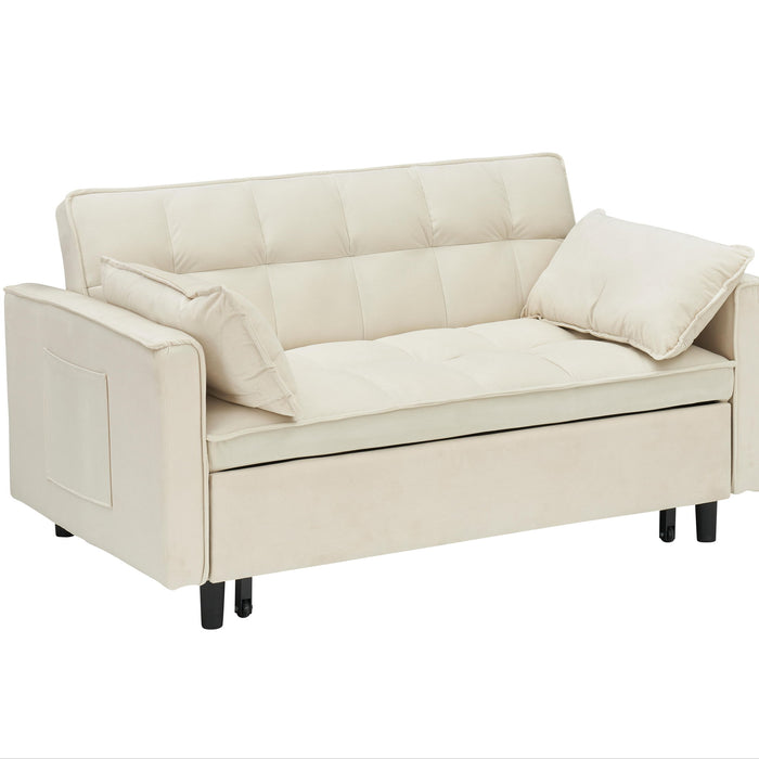 Sofa Bed With Pockets, 3 In 1 Convertible For Living Room Home Essentials