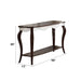 Mathias - Sofa Table - White & Walnut ACME