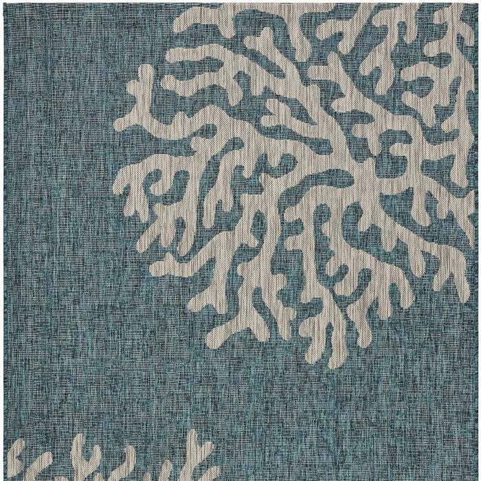 8' X 9' Indoor / Outdoor Area Rug - Blue