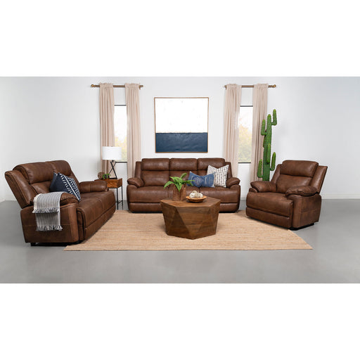 Worthington - Padded Arm Sofa - Dark Brown Furniture Max