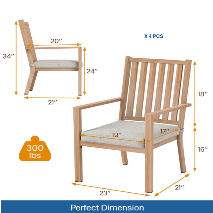 Patio Dining Chairs With Thick Cushions Home Essentials