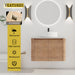 Wall Mounted Bathroom Vanity & Art Sink & 1 Soft Close Door Home Essentials