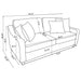 Mahaffey - Christine Upholstered Sloped Arm Sofa - Beige Furniture Max