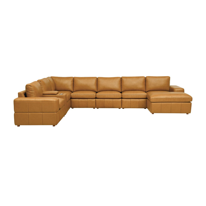 Modular Sectional With Large Square Arms, Custom Configuration Home Essentials