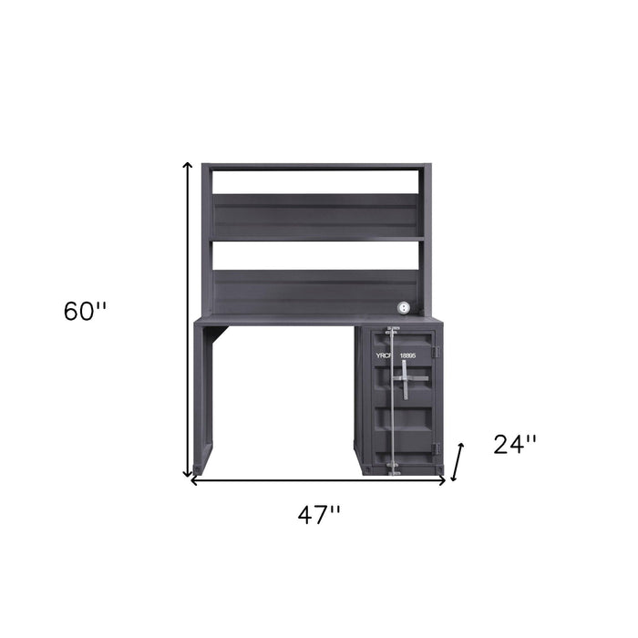 Iron Writing Desk - Gunmetal