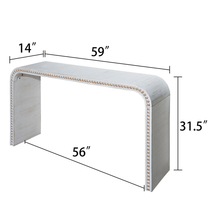 Waterfall Console Table Home Essentials