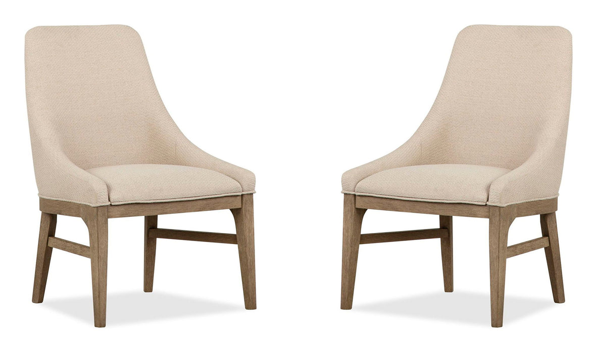 Tristan - Upholstered Arm Chair (Set of 2) - Swiss Coffee Magnussen Furniture