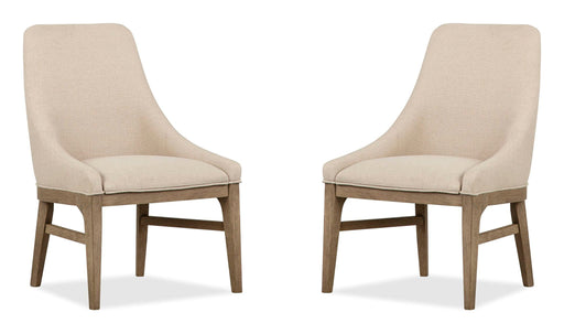 Tristan - Upholstered Arm Chair (Set of 2) - Swiss Coffee Magnussen Furniture