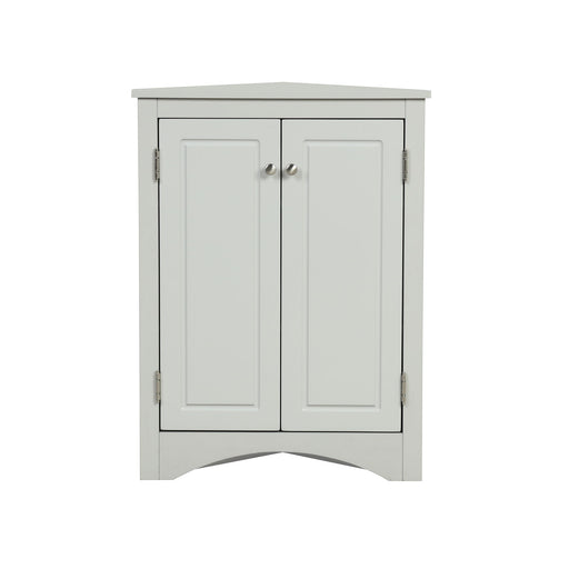 Triangle Bathroom Storage Cabinet With Adjustable Shelves, Freestanding Floor Cabinet For Home Kitchen Hearth and Haven