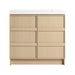 Freestanding Bathroom Vanity With Sink & 2 Soft Close Cabinet Doors Home Essentials