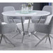 Anchor - Round Dining Table - Gloss White Furniture Max