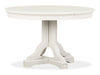 Willowbrook - Extendable 48" Round Dining Table - Egg Shell White Magnussen Furniture