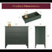 Fluted 3 Drawer Nightstand With Soft Close Slides Home Essentials