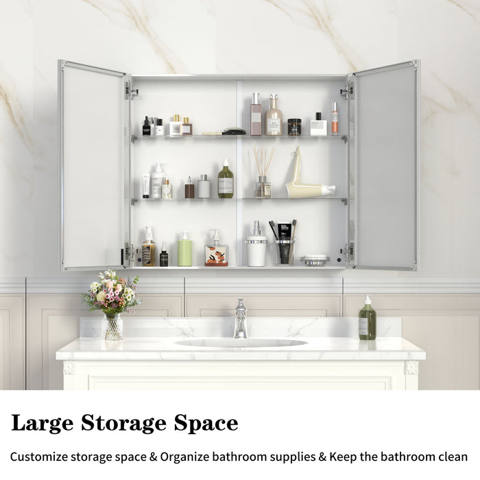 Medicine Cabinet, Wall Mounted Bathroom Mirror With Storage Home Essentials