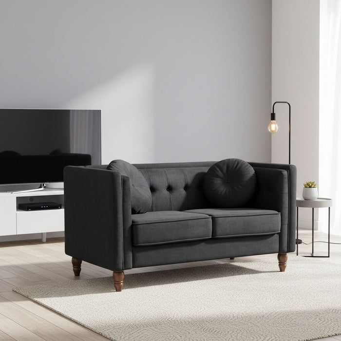 Chesterfield Loveseat 2 Seater Couch For Living Room US Pride