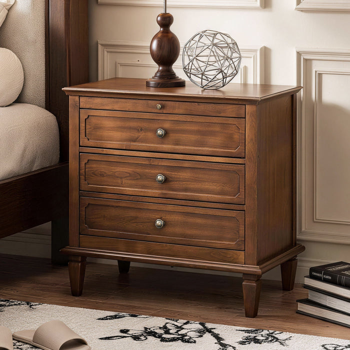 3 Drawer Nightstand With Charging Station, Bedside Table With USB & Type C Port And 2 AC Outlets Home Essentials