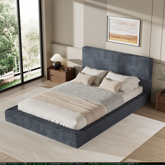 Airframe - Upholstered Bed Frame, Cloud Soft Headboard Home Essentials