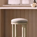 Backless Swivel Stool With Upholstered Seat Home Essentials