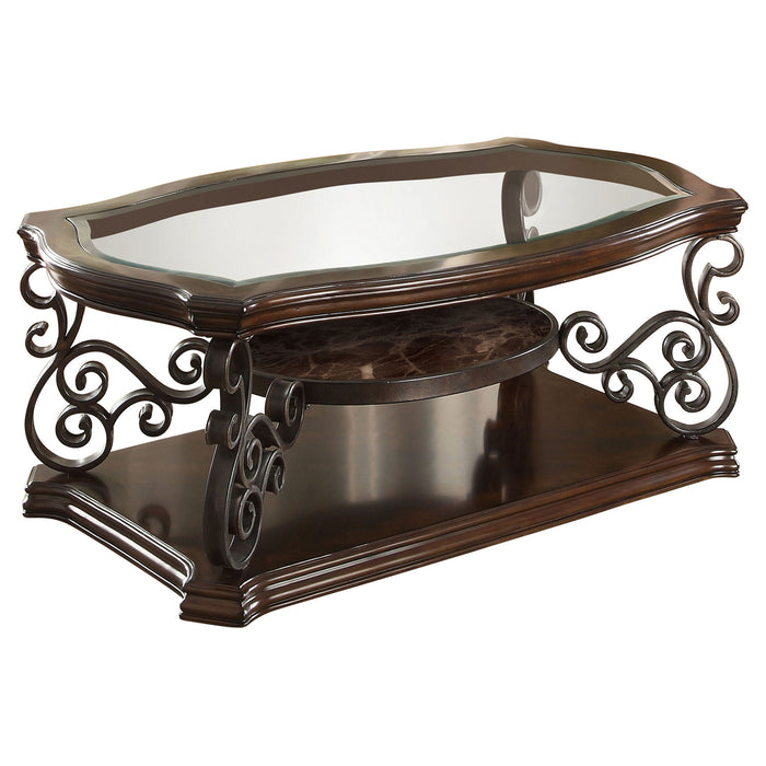 Arrize - Coffee And End Table Set With Scroll Legs Furniture Max