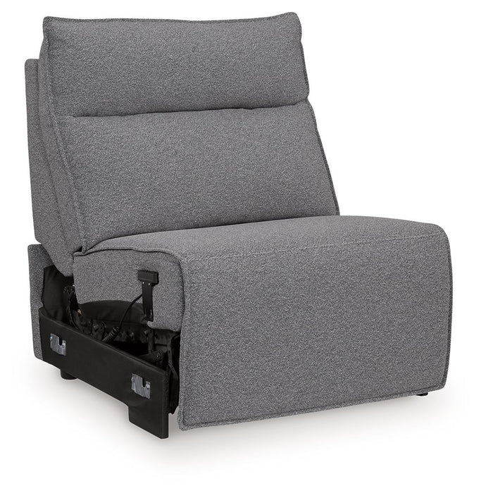 Modmax II - Power Armless Recliner With Adjustable Headrest - Salt And Pepper