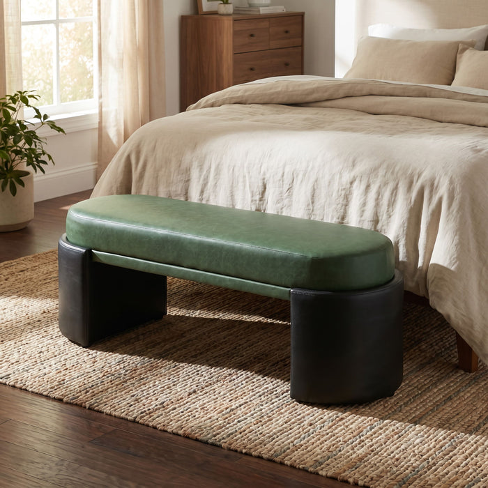 Upholstered Indoor Dining Bench Noble House
