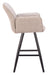 Sieve - Swivel Barstool - Beige / Black Zuo Modern