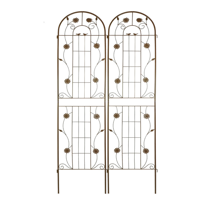 Metal Garden Trellis Rustproof Trellis For Climbing Plant Outdoor Flower Support Daily Nest