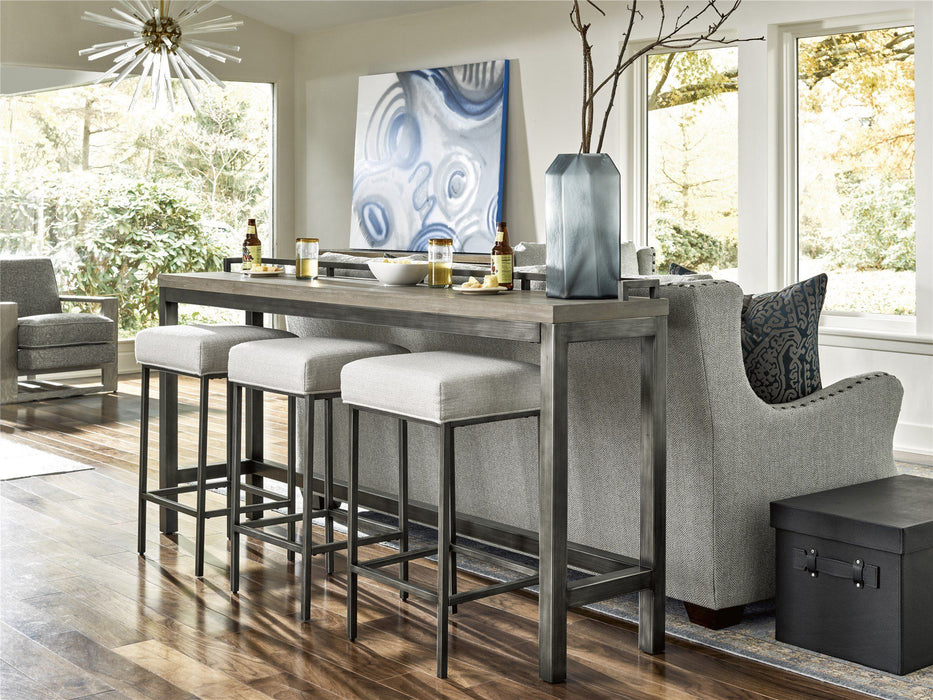 Curated - Mitchell Console Table With 3 Stools - Dark Brown Universal Furniture