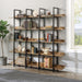 Vintage Industrial 5 Tier Bookcase Hearth and Haven