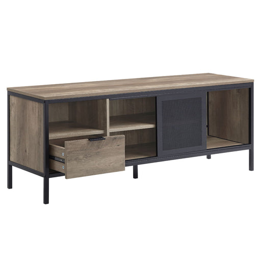 Nantan - 21" TV Stand - Rustic Oak & Black ACME
