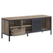 Nantan - 21" TV Stand - Rustic Oak & Black ACME