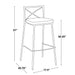 Modern Charlotte - Contemporary Fixed Height Barstool (Set of 2) Lumi Source