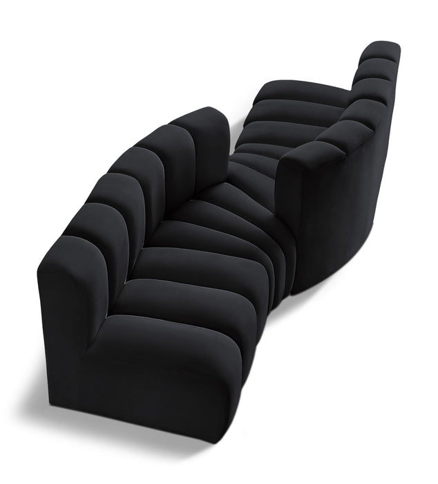 Arc - Velvet 4 Piece Sofa Meridian Furniture