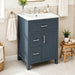 Modern Bathroom Vanity With Sink, Flip Drawer & 2 Drawers, Soft Close Hinges, Adjustable Shelf Hearth and Haven