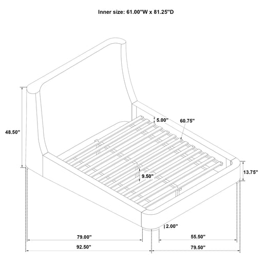 Ferrara - Wingback Bed Furniture Max