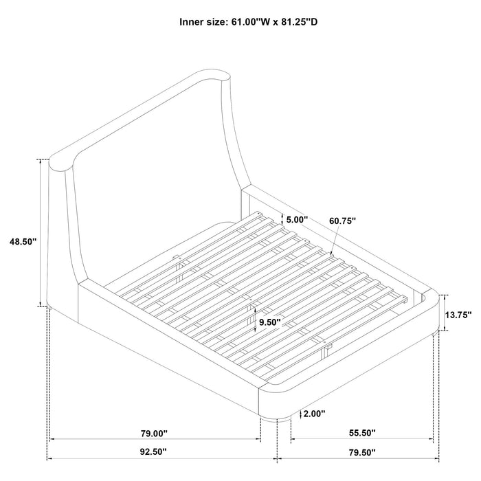 Ferrara - Wingback Bed Furniture Max