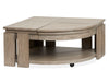 Conrad - Pie Shaped Lift Top Cocktail Table With Casters - Stone Harbor Gray Magnussen Furniture
