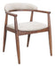 Goka - Dining Chair - Beige / Walnut Zuo Modern