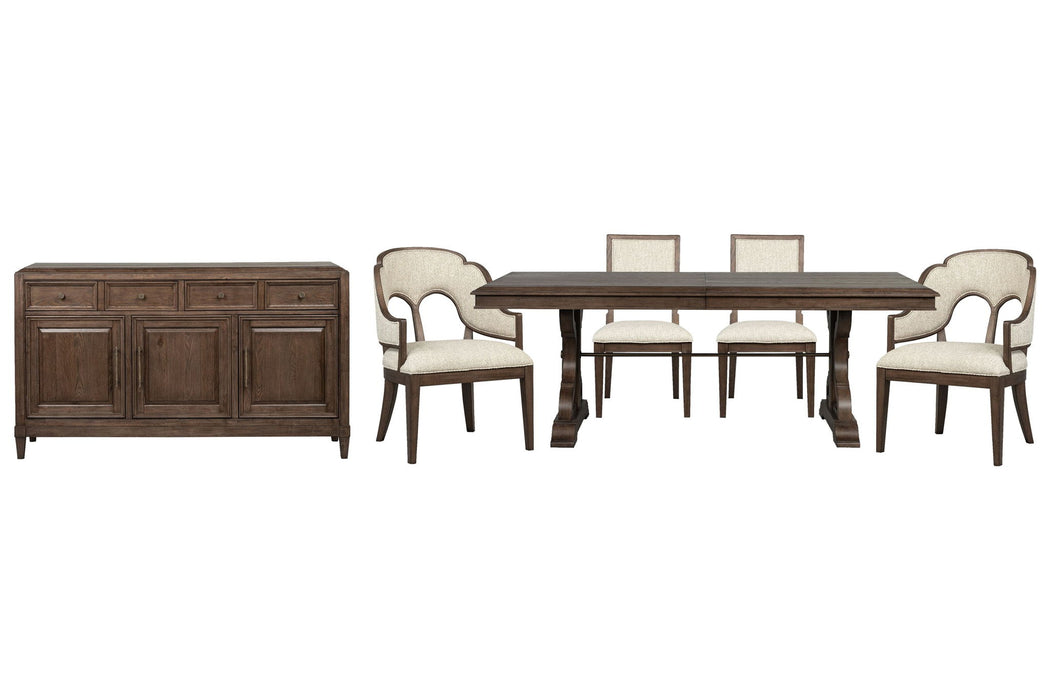 Jubilee - Extendable Trestle Dining Table Set Magnussen Furniture